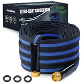 HODUP ultra-lightweight 75ft hose ready for easy carrying and quick yard watering.