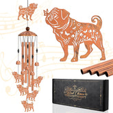 Hoemwarm pug wind chimes top pug design for outdoor charm