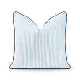 Hofdeco Premium Coastal blue stripe cover front view for versatile indoor outdoor décor
