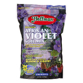 Hoffman 10301 organic African violet soil mix 4qt bag supports strong root growth and blooms.