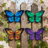 Hogardeck blue butterfly wall decor adds vibrant outdoor charm to porches.