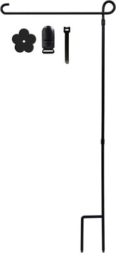 Hogardeck flag holder stand with thickened pole provides sturdy garden flag support.