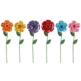 hogardeck garden stakes: colorful metal flowers brighten outdoor beds and borders.