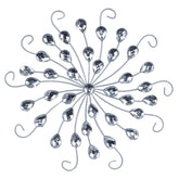 hogardeck metal flower wall decor sun star burst with crystal accents brightens living spaces
