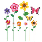 hogardeck metal flower stakes bright blooms brighten garden borders