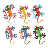 hogardeck metal gecko wall decor for front yard adds playful color and whimsy.