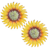 Hogardeck sunflower metal wall decor enhances indoor walls with vibrant color.