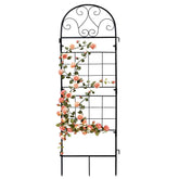 hogardeck trellis 45x14 front view supports climbing plants with a sturdy rustproof frame.