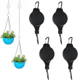 HOGXUAE retractable plant hanger extended for easy watering and pruning