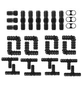 HOINCO drip connectors tees for 1/2 inch tubing enabling precise branching for garden beds