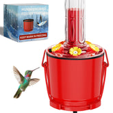 HOKITANS Hummer Hearth bottom heater attached to feeder prevents nectar freezing outdoors for hummingbirds