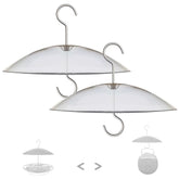 HOLAHOMA 8-inch mini weather cover dome shields small bird feeders from rain and snow.