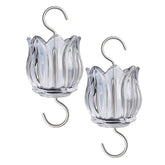 HOLAHOMA glass ant moat for hummingbird feeder, 3 oz capacity, protects nectar from ants and preserves sweetness.