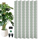HOLANHING 60-inch D-shape moss pole with mesh for climbing plants