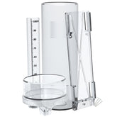 Holdly Precise Rain Gauge front view with mounting bracket for easy outdoor use.