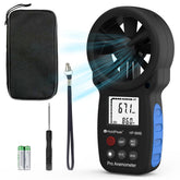 HoldPeak 866B wind speed readout for real-time outdoor conditions.