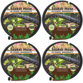 Holldoor 4-pack soaker hoses bundled for efficient garden watering