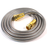 Holldoor metal garden hose 20ft outer shell for durability and puncture resistance