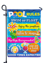 Hollyhorse summer garden flag with double-sided burlap for vibrant outdoor display.