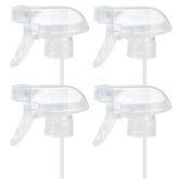 HOMBYS 4-pack clear trigger sprayers with mist option for versatile home use