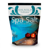 Dive Rite hot tub salt bottle ready for easy spa maintenance