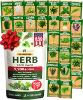 Home Grown 25 herb seeds pack opened for quick indoor garden setup.