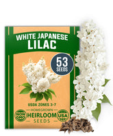 HOME GROWN 53 White Lilac seeds packet ready for spring planting