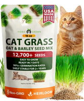 HOME GROWN cat grass 1lb bag for fresh daily snacking.