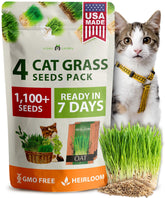 HOME GROWN Cat Grass Seed Mix packaging with non-GMO seeds for indoor greens.