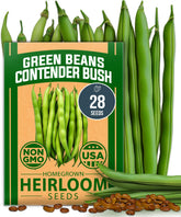 HOME GROWN Contender seeds pack close-up highlighting heirloom quality.