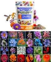 HOME GROWN wildflower seeds bulk 3oz package for easy meadow creation and pollinator-friendly gardens.