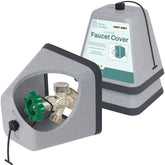 Home Intuition faucet cover in closed view protects outdoor taps from cold weather.