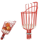 Home-X Fruit Picker Basket prongs gently grip fruit for bruise-free harvesting.