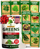 HOME GROWN 11k seeds pack shows ten varieties for diverse home salads