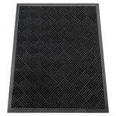 HOMEK door mat with deep grooves traps dirt and moisture