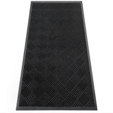 HOMEK door mat front view showing dirt-trap grooves for clean entry
