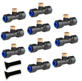 HOMENOTE brass misting nozzle for outdoor cooling on patios.