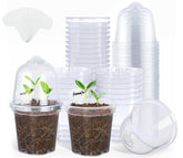 homenote clear nursery pot with lid for easy seedling observation and moisture checks