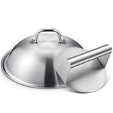Homenote griddle dome cover 12.5 inches for even cooking on flat-top grills