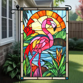 HOMETITUTE Welcome Summer Garden Flag with flamingo design for bright entryway charm