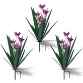 Homight metal agave plant 16-inch statue with ground insert for stable outdoor display
