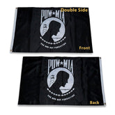 Homissor POW MIA flag embroidered 3x5 outdoors fluttering in breeze for remembrance