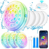 Homly rechargeable pool light with magnetic install for quick setup and secure hold.