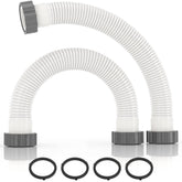 HOMNUTS pool hose 1.5in 16in 2-pack for above-ground pool filtration