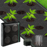 HOMSHIAM weed-barrier landscape fabric full roll for weed suppression and soil protection