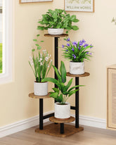 Homsorout 4-tier plant stand in a corner setup, offering space-saving display.