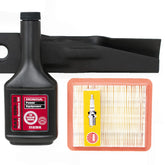 Honda HRR216 tune-up kit packaging shows authentic parts for easy maintenance.