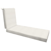 Honeycomb Outdoor Heritage chaise cushion in textured bone fabric for durable outdoor comfort.