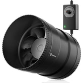 Hon&Guan 6-Inch inline booster fan packaging shows compact design for easy installation.