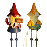 HONGLAND garden gnome with watering can and LED lights for evening ambience.